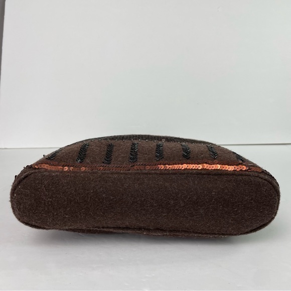Brown‎ Sequins Felt Mini Tote - Picture 9 of 16